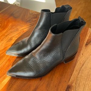 ACNE Black Jensen Chelsea Boot Size 38 Womens